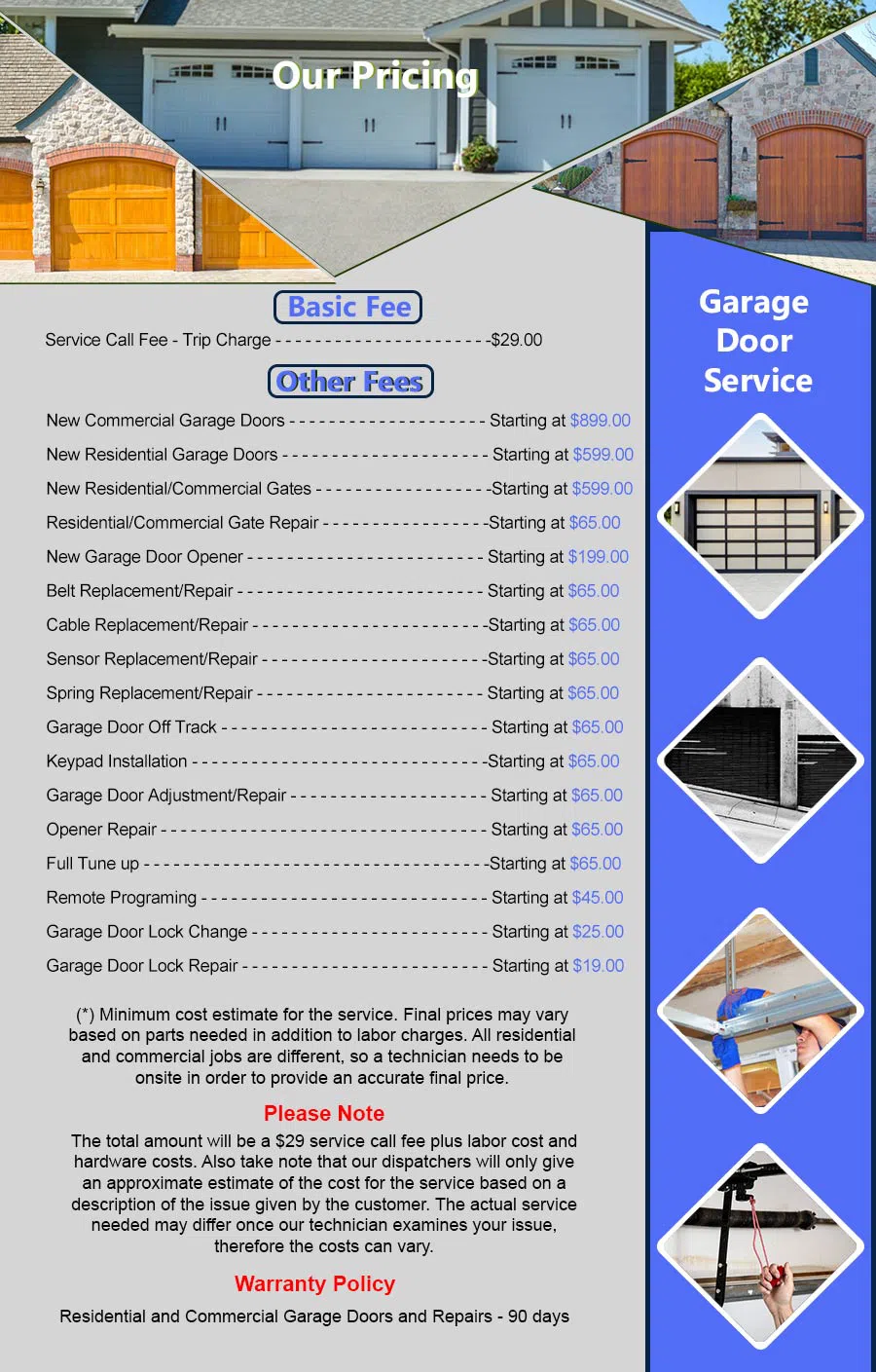 Metro Garage Door Service Schiller Park, IL 847-462-7118